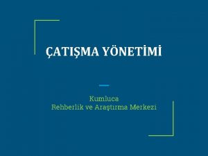 ATIMA YNETM Kumluca Rehberlik ve Aratrma Merkezi atma