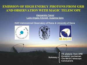 EMISSION OF HIGH ENERGY PHOTONS FROM GRB AND