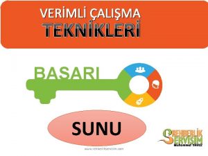 VERML ALIMA TEKNKLER BAARI SUNU www rehberlikservisim com