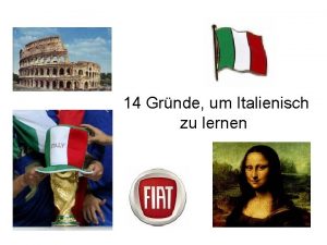 14 Grnde um Italienisch zu lernen ragione 1