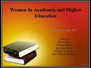 Women In Academia and Higher Education Group Eniac