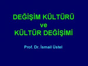 DEM KLTR ve KLTR DEM Prof Dr smail