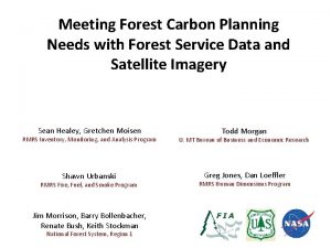 Meeting Forest Carbon Planning Needs with Forest Service