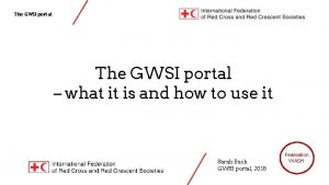 The GWSI portal what it is and how