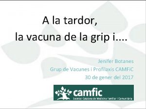 A la tardor la vacuna de la grip