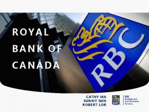 ROYAL BANK OF CANADA CATHY MA SUNNY SUN