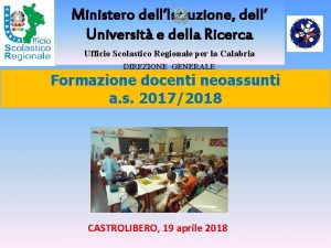 Ministero dellIstruzione dell Universit e della Ricerca Ufficio