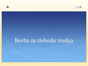 Borba za slobodu medija Dravna cenzura l 1521