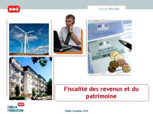 Bagage fiscalit Fiscalit des revenus et du patrimoine