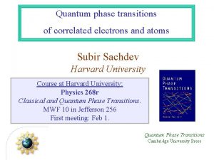 Quantum phase transitions of correlated electrons and atoms