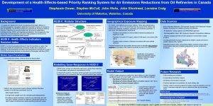 Development of a Health Effectsbased Priority Ranking System