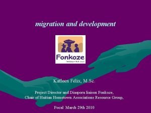 migration and development Katleen Flix M Sc Project