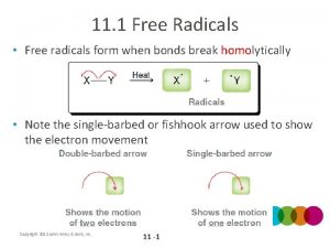 11 1 Free Radicals Free radicals form when