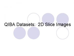 QIBA Datasets 2 D Slice Images Nodule Layout