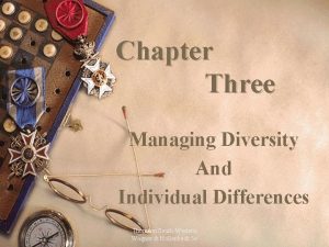 Chapter Three Managing Diversity And Individual Differences Thomson