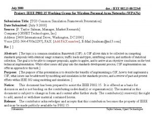 July 2000 doc IEEE 802 15 00223 r