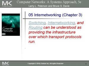 Computer Networks A Systems Approach 5 e Larry