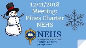 12112018 Meeting Pines Charter NEHS Stay Informed Make