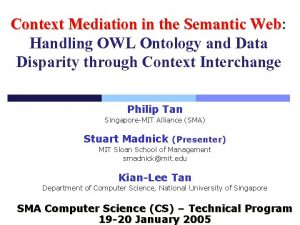 Context Mediation in the Semantic Web Web Handling