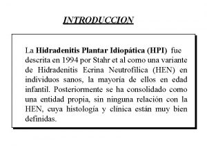 Hidradenitis ecrina plantar