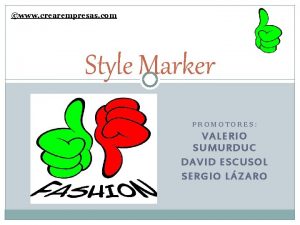 www crearempresas com Style Marker PROMOTORES VALERIO SUMURDUC