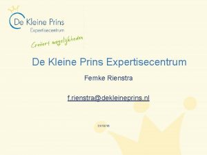 De Kleine Prins Expertisecentrum Femke Rienstra f rienstradekleineprins