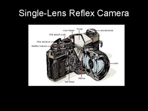 SingleLens Reflex Camera Image is reflected to the