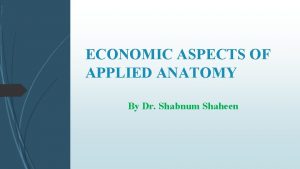 Economic aspects of applied plant anatomy