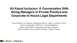 All About Inclusion A Conversation With Hiring Managers