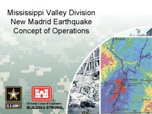 Mississippi Valley Division New Madrid Earthquake Concept of