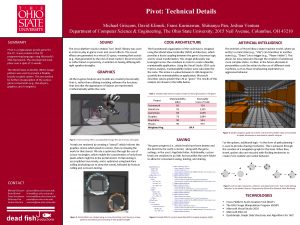 Pivot Technical Details Michael Griscom David Klimek Frans