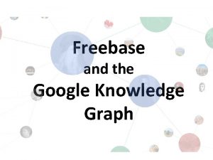 Freebase and the Google Knowledge Graph Freebase Started