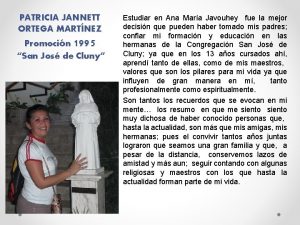 PATRICIA JANNETT ORTEGA MARTNEZ Promocin 1995 San Jos