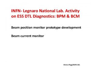 INFN Legnaro National Lab Activity on ESS DTL