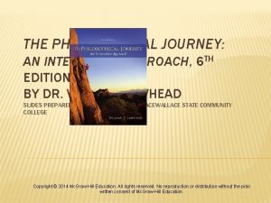 THE PHILOSOPHICAL JOURNEY AN INTERACTIVE APPROACH 6 TH