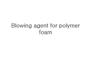 Blowing agent for polymer foam Ammonium chloride NH