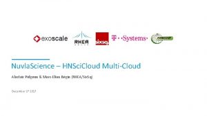 Nuvla Science HNSci Cloud MultiCloud Alastair Pidgeon MarcElian