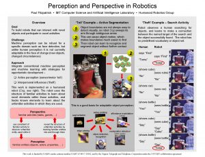 Perception and Perspective in Robotics Paul Fitzpatrick MIT