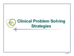 Clinical Problem Solving Strategies 1 2006 Chiropractic care