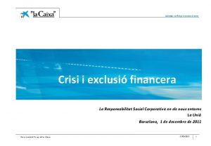 Lideratge confiana i comproms social Crisi i exclusi