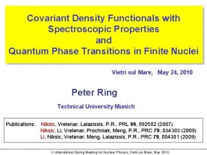ISTANBUL06 Covariant Density Functionals with Spectroscopic Properties and