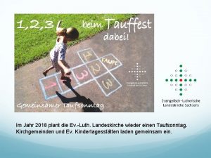 Im Jahr 2018 plant die Ev Luth Landeskirche