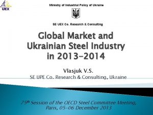 Ministry of Industrial Policy of Ukraine SE UEX