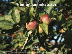 Finnatilannekatsaus Erkki Tolonen 6 9 2018 Volker von