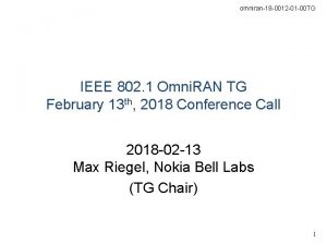 omniran18 0012 01 00 TG IEEE 802 1