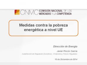 Medidas contra la pobreza energtica a nivel UE