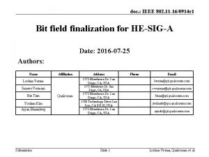 doc IEEE 802 11 160914 r 1 Bit
