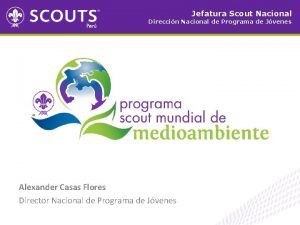 Jefatura Scout Nacional Direccin Nacional de Programa de