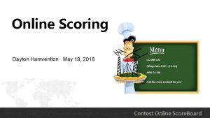 Online Scoring Dayton Hamvention May 19 2018 What