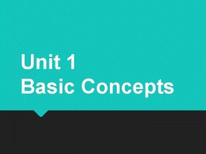 Unit 1 Basic Concepts Comparative Advantage Absolute Advantage